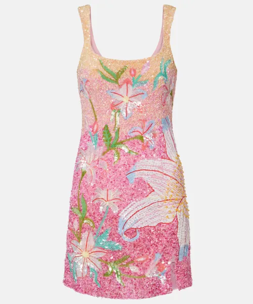 LA FUORI Fleur Oasis Mini Dress.